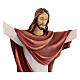 Christ the King in colored fiberglass 60x45x10 cm for hanging s2
