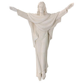 Christus König, 90x65x25 cm, Glasfaserkunststoff, weiß, zur Wandbefestigung