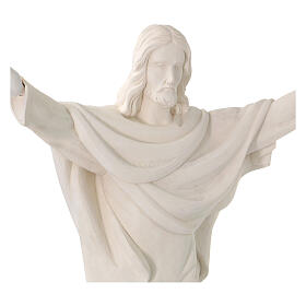 Christus König, 90x65x25 cm, Glasfaserkunststoff, weiß, zur Wandbefestigung
