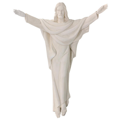 Christus König, 90x65x25 cm, Glasfaserkunststoff, weiß, zur Wandbefestigung 1