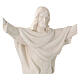Christus König, 90x65x25 cm, Glasfaserkunststoff, weiß, zur Wandbefestigung s2