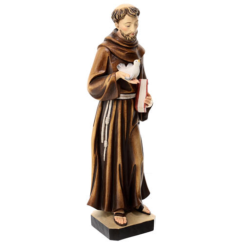 Saint Francis fiberglass statue colored 60x20x15 cm 5