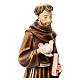 Saint Francis fiberglass statue colored 60x20x15 cm s4