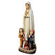 Notre-Dame de Fatima avec bergers 60x20x15 cm fibre de verre colorée s5