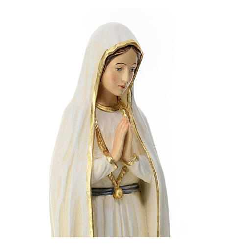 Our Lady of Fatima statue with shepherds 60x20x15 cm colored fiberglass 6