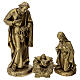 Holy Family in burnished fiberglass 60 cm s1