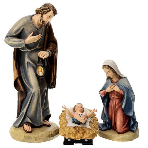 Holy Family in colored fiberglass 60 cm 1