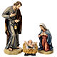 Holy Family in colored fiberglass 60 cm s1