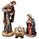 Holy Family nativity 80 cm colored fiberglass s1
