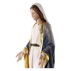 Virgen Inmaculada fibra de vidrio coloreada 80x25x15 cm