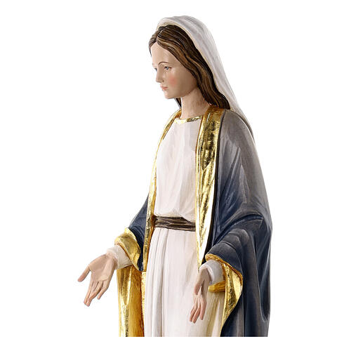 Immaculate Mary statue in colored fiberglass 80x25x15 cm 2