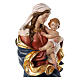 Virgen del corazón fibra de vidrio 80x35x30 cm coloreada s4