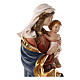 Virgen del corazón fibra de vidrio 80x35x30 cm coloreada s6