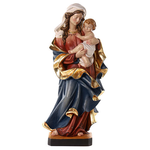 Our Lady of the Heart statue colored fiberglass 80x35x30 cm 1