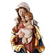 Our Lady of the Heart statue colored fiberglass 80x35x30 cm s2