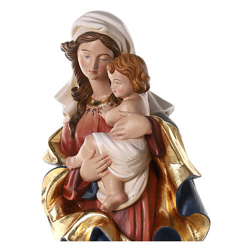 Virgin Mary of the Heart statue colored fiberglass 100x45x35 cm 2