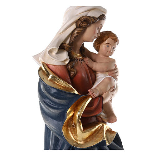 Virgin Mary of the Heart statue colored fiberglass 100x45x35 cm 6