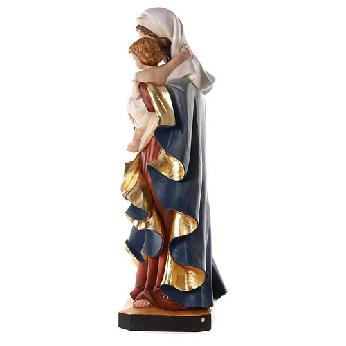 Virgin Mary of the Heart statue colored fiberglass 100x45x35 cm