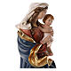 Virgin Mary of the Heart statue colored fiberglass 100x45x35 cm s6