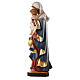 Virgin Mary of the Heart statue colored fiberglass 100x45x35 cm s7