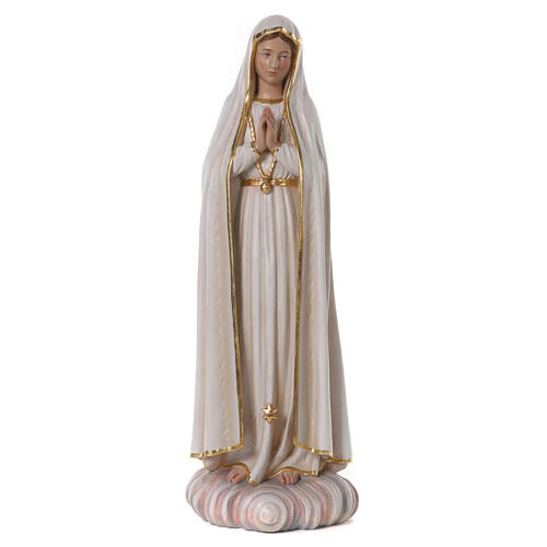 Our Lady of Fatima statue colored fiberglass 80x25x25 cm 1
