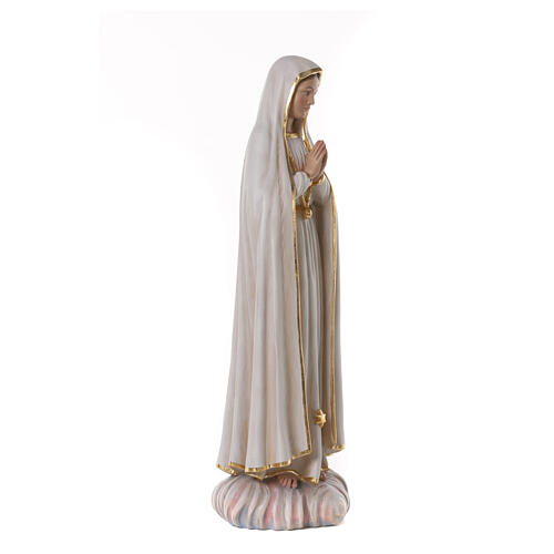 Our Lady of Fatima statue colored fiberglass 80x25x25 cm 5
