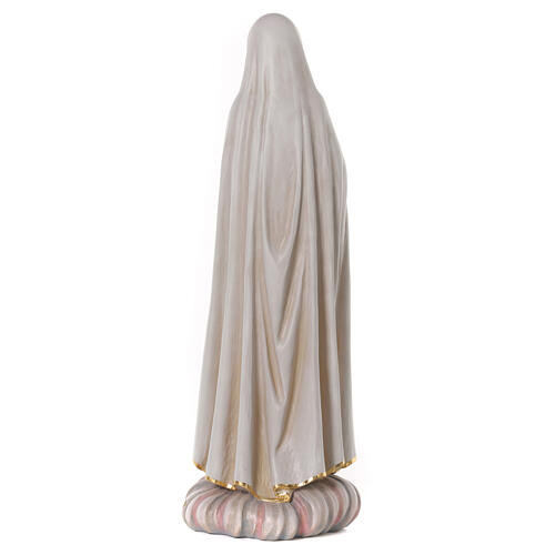 Our Lady of Fatima statue colored fiberglass 80x25x25 cm 6