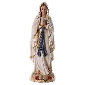 Virgen de Lourdes 80x25x25 cm fibra de vidrio