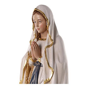 Virgen de Lourdes 80x25x25 cm fibra de vidrio