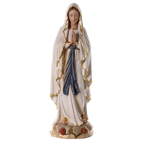 Virgen de Lourdes 80x25x25 cm fibra de vidrio 1