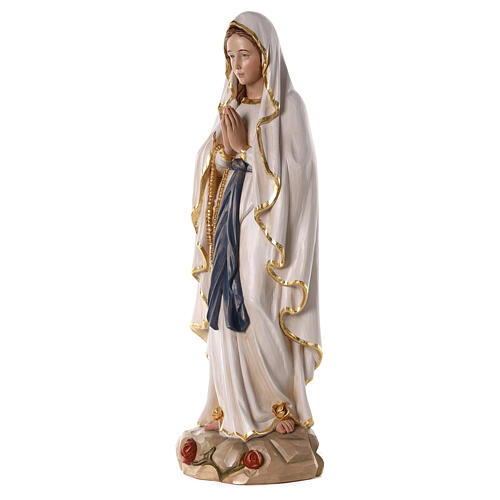 Virgen de Lourdes 80x25x25 cm fibra de vidrio 3