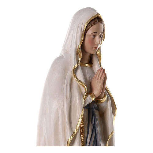 Virgen de Lourdes 80x25x25 cm fibra de vidrio 4