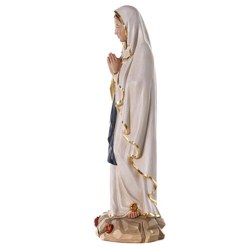 Virgen de Lourdes 80x25x25 cm fibra de vidrio 6