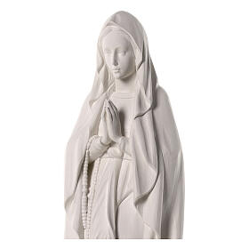 Our Lady of Lourdes, white fibreglass, 32x10x10 in