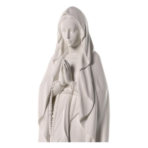 Our Lady of Lourdes, white fibreglass, 32x10x10 in 2