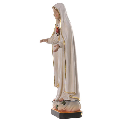 Our Lady of Fatima, Immaculate Heart, fibreglass, 28x10x8 in 15
