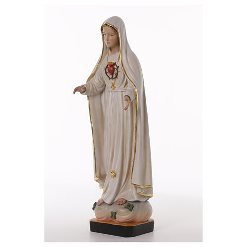 Notre-Dame de Fatima avec Coeur Immaculée 70x25x20 cm fibre de verre 3