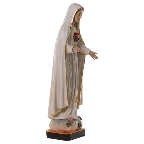 Notre-Dame de Fatima avec Coeur Immaculée 70x25x20 cm fibre de verre 5