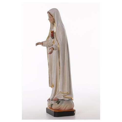 Notre-Dame de Fatima avec Coeur Immaculée 70x25x20 cm fibre de verre 7
