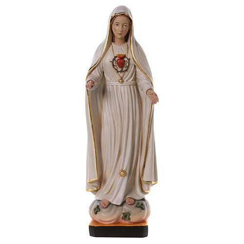 Notre-Dame de Fatima avec Coeur Immaculée 70x25x20 cm fibre de verre 9