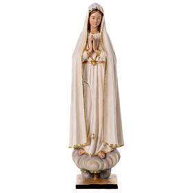 Virgen de Fátima 65x20x20 cm coloreado fibra de vidrio