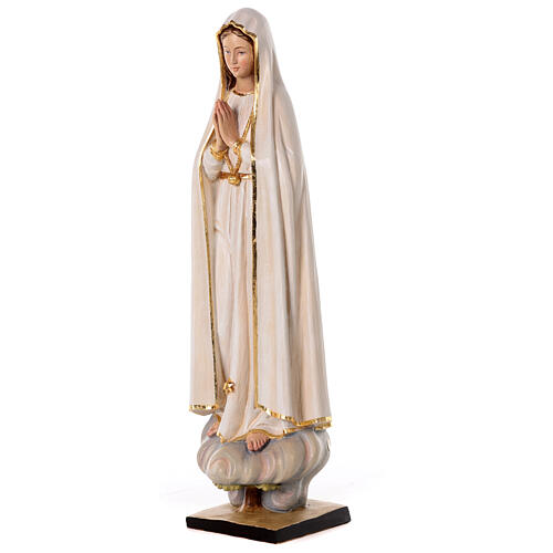 Virgen de Fátima 65x20x20 cm coloreado fibra de vidrio 3
