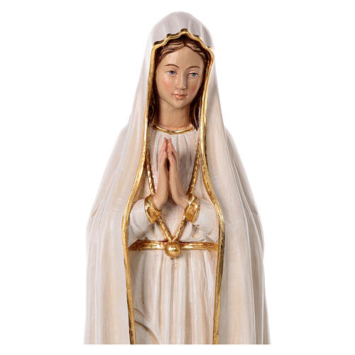 Notre-Dame de Fatima 65x20x20 cm fibre de verre colorée 4