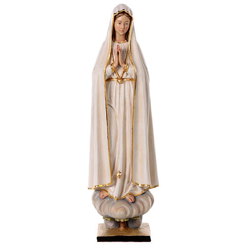 Madonna di Fatima 65x20x20 cm colorato vetroresina 1
