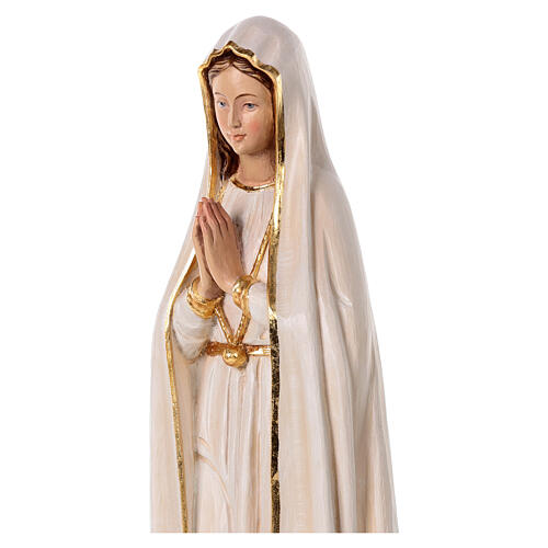 Madonna di Fatima 65x20x20 cm colorato vetroresina 2