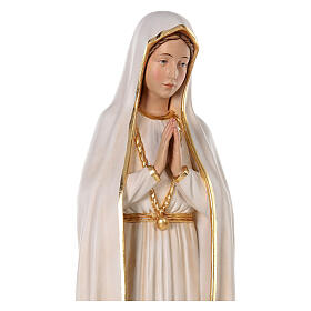 Madonna di Fatima 100x30x30 cm colorato vetroresina
