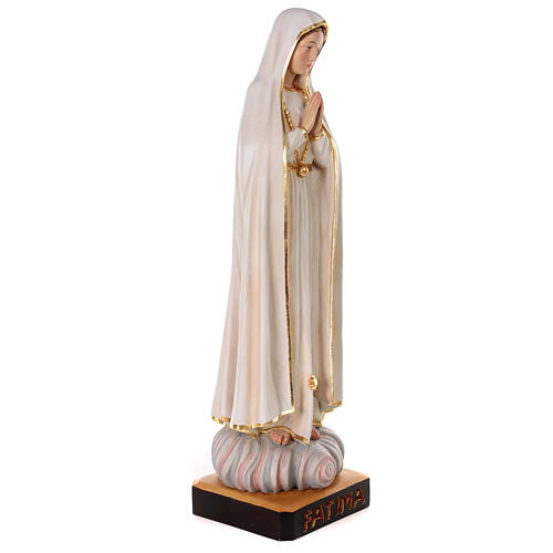Our Lady of Fatima statue in colored fiberglass 100x30x30 cm 6