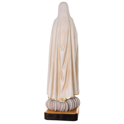 Our Lady of Fatima statue in colored fiberglass 100x30x30 cm 8