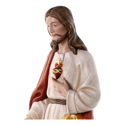 Gesù Sacro Cuore 60x20x15 cm vetroresina 4