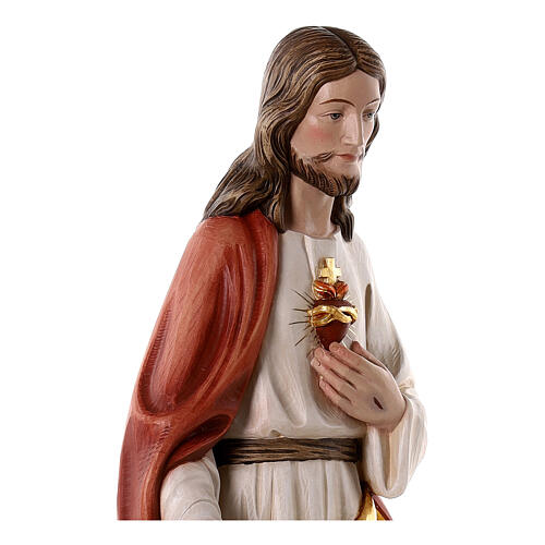 Sacred Heart of Jesus statue 60x20x15 cm in fiberglass 6